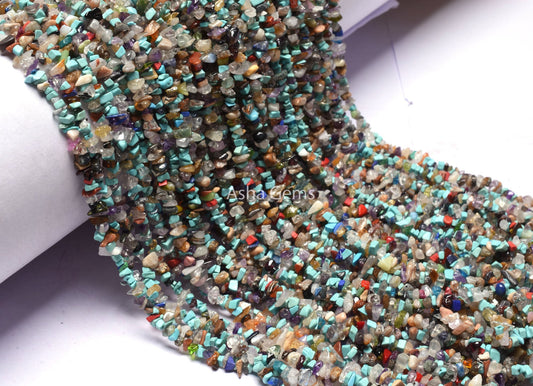 Natural Disco Uncut Chips Raw Gemstone Beads Semi Precious Mix Multi Color Gemstone Tiny Rough Smooth Raw Nugget Bead For Jewelry Craft SALE