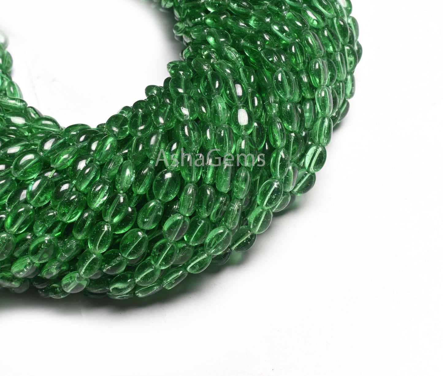 Fine Quality Tree Green Quartz Hydro Smooth Oval Shape Beads, Beautiful Translucent Green Hydro Plain Oval Handmade Beads Jewelry Craft SALE