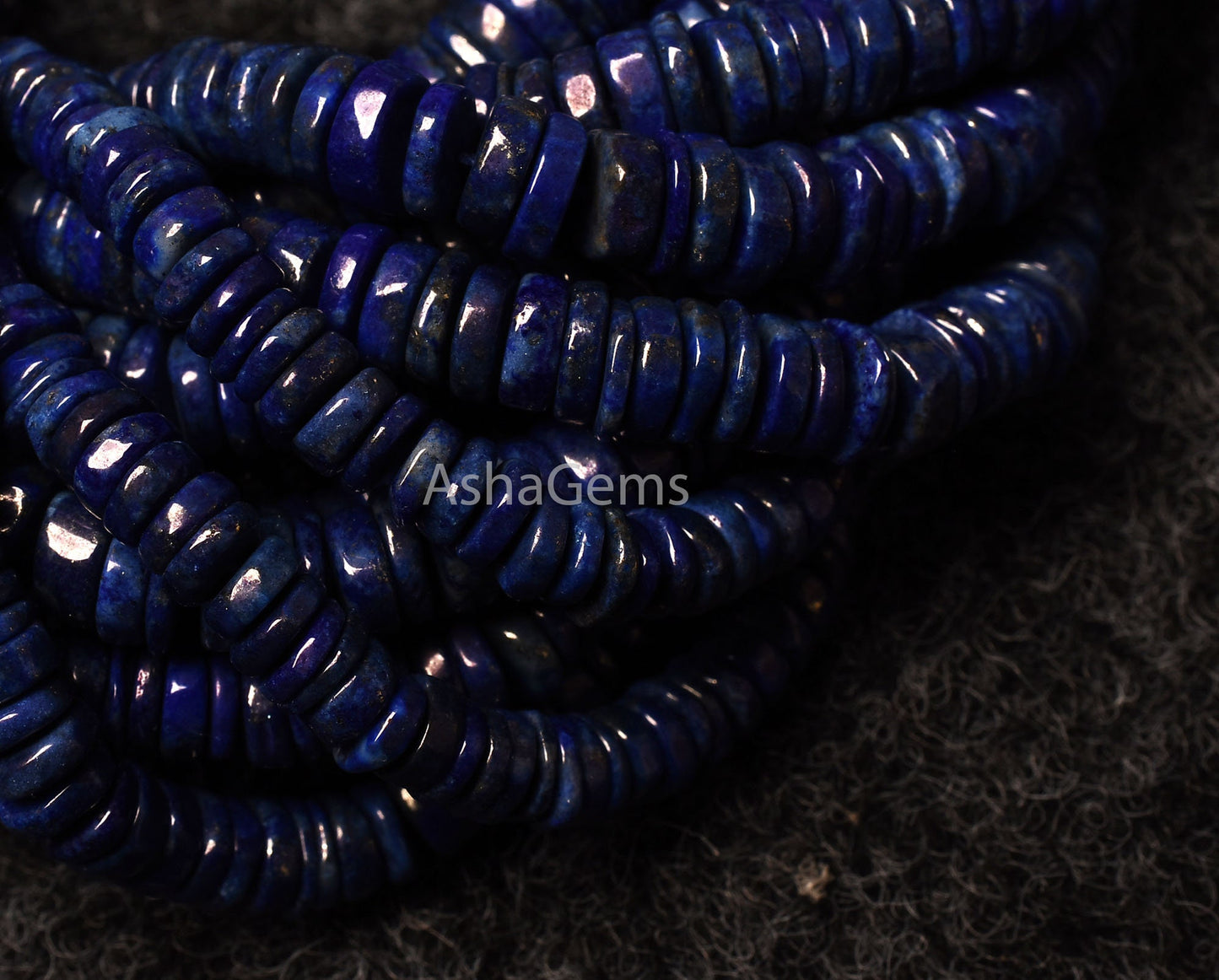 Natural Blue Lapis Lazuli Smooth Heishi Tyre Shape Gemstone Beads,Lapis Wheel Shape Beads ,Lapis Flat Gemstone Beads For Jewelry Making SALE