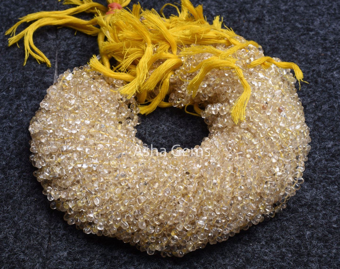 Yellow Lemon Quartz Smooth Drops Shape Beads,3-6mm Natural Lemon Uneven Teardrop Handmade Gemstone side drill Bead, Lemon Beads Jewelry SALE