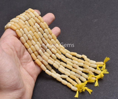 Beautiful Aventurine Smooth Cylinder Shape Beads,9" Aventurine mat Finish Plain Handmade Fancy Pipe Straight Drill Gemstone Bead SALE