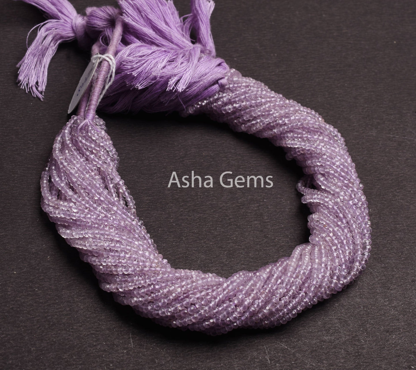 Natural Pink Amethyst Micro Cut Rondelle Faceted Gemstone Beads 3 mm AAA Quality 13" Strand Pink Amethyst,Indian Cut Faceted Bead Craft SALE