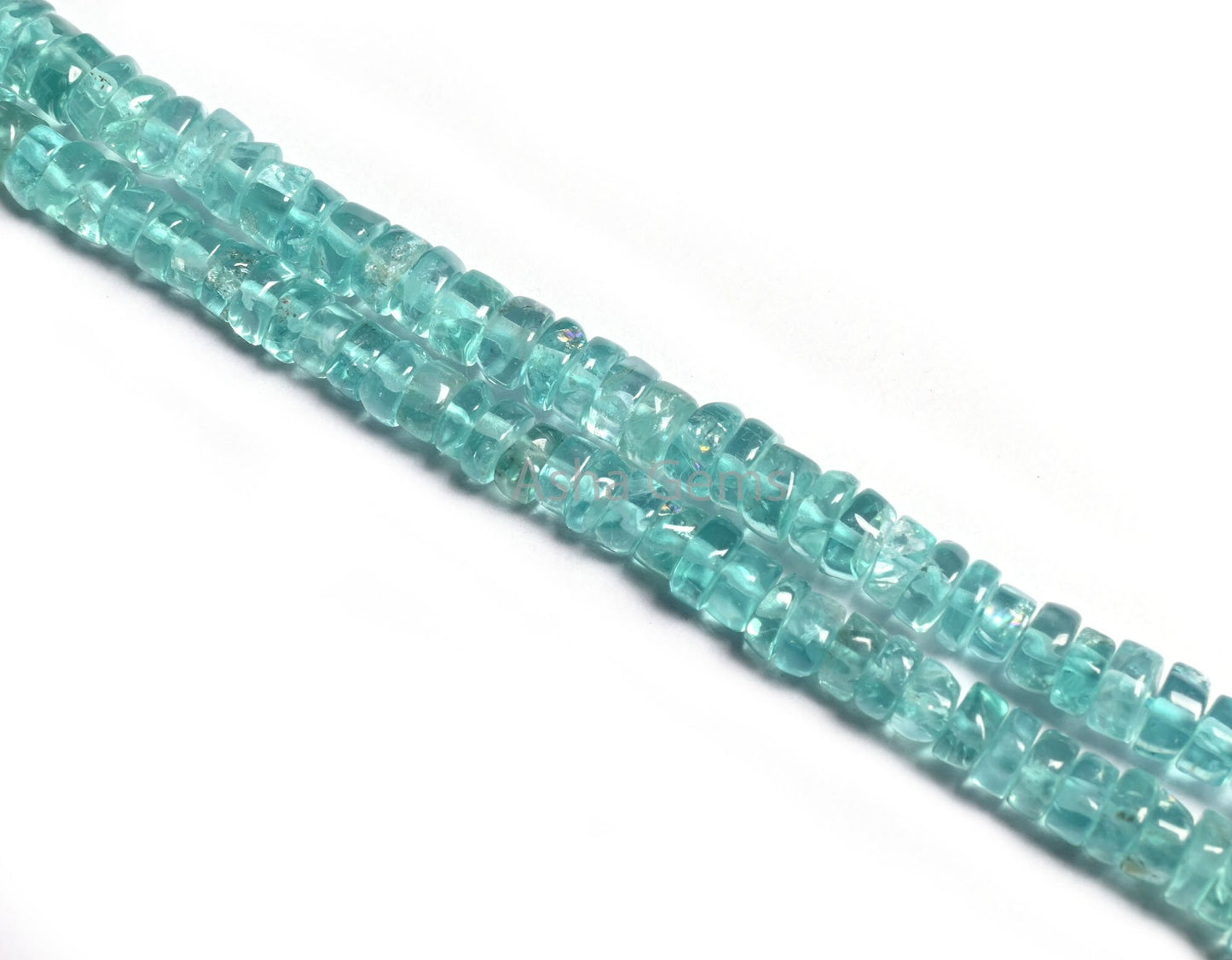 5 mm Fine Quality Blue apatite Smooth Tyre Shape Beads,16"Strand Sky Apatite Uneven Handmade Wheel Shape Apatite Gemstone Bead Jewelry Craft