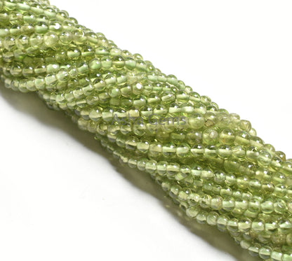 AAA Green Peridot Smooth Round Shape Gemstone Beads,12" Strand Natural Peridot Beads, Peridot Plain Round Ball Beads Jewelry Handicraft SALE