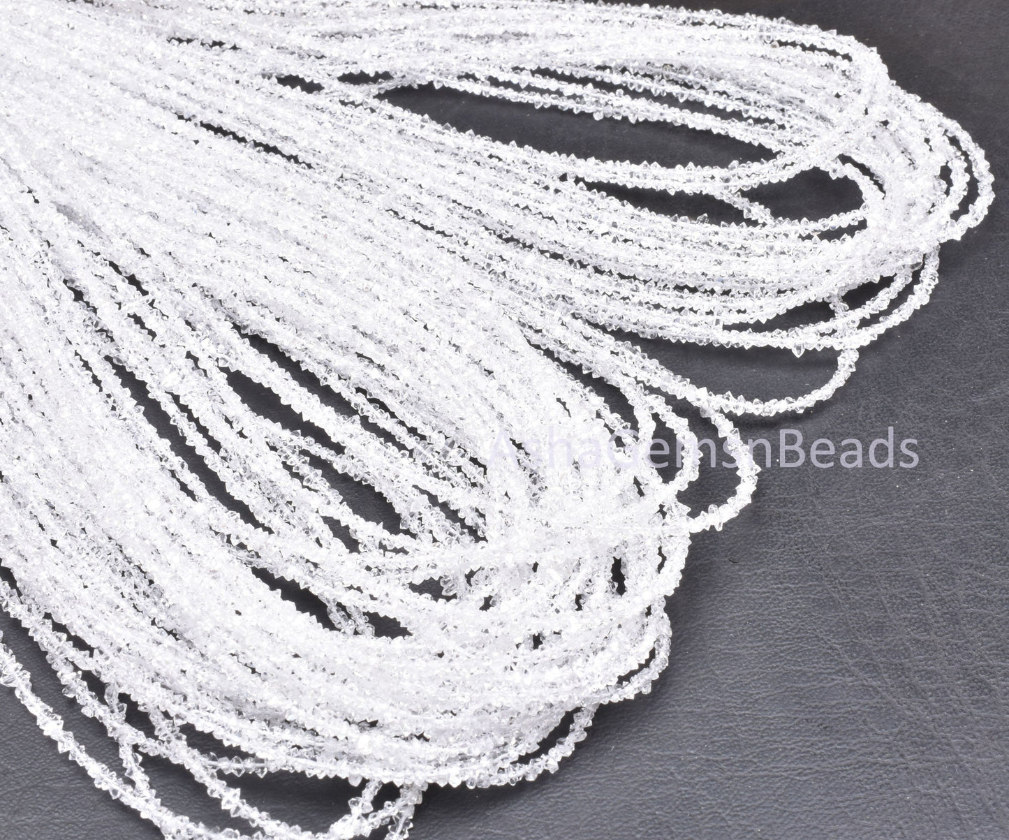 AAA Herkimer Diamond Nugget Shape Beads,16 inch, Natural White Diamond Quartz Polish Rough Faceted Beads,13 Carat Strand, Tiny Raw Bead SALE