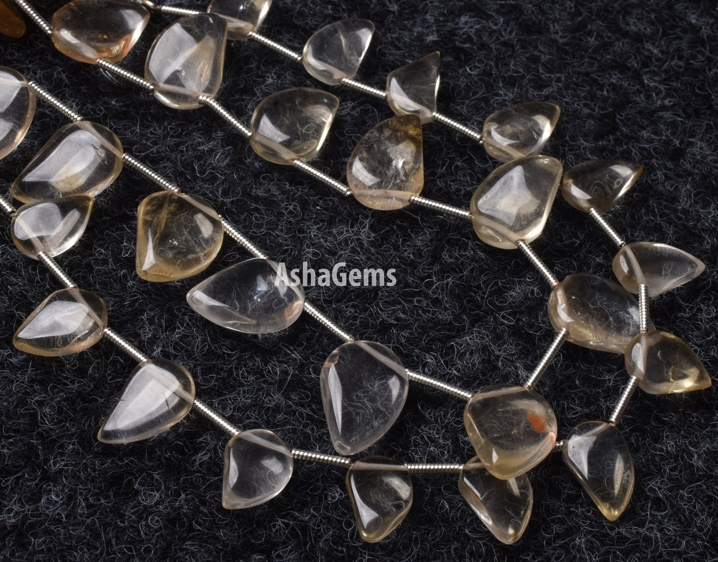 Citrine Quartz Smooth Fancy Shape Gemstone Beads,7" Strand Citrine Plain Mango Shape Beads, Citrine Loose Beads For Jewelry Handicraft SALE