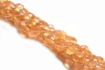 Beautiful Yellow Citrine Faceted Nugget Gemstone Beads, Fine Quality Natural Citrine Quartz Indian Hand Cut Tumble Beads Jewelry Crafts SALE