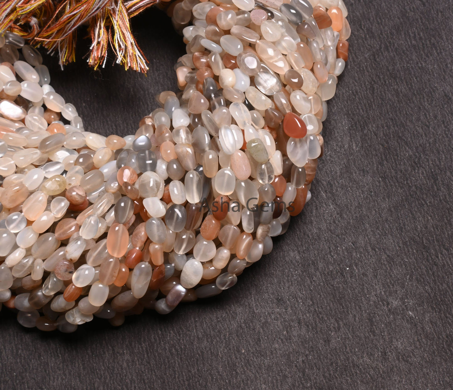 Natural Multi Moonstone Smooth Nugget Gemstone Beads, Multi Color disco Moonstone Tiny Nuggets, Moonstone Handmade Beads Jewelry Crafts SALE (AG 22283)