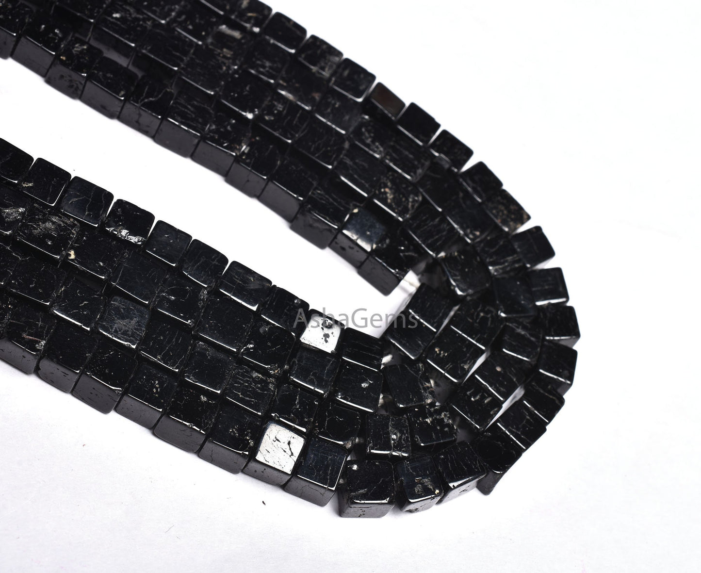 AAA Black Spinel Box Shape Smooth Beads,16" Strand Natural Black Spinel Smooth 3D Cube Box Beads, Spinel Loose Gemstone, Jewelry Craft SALE