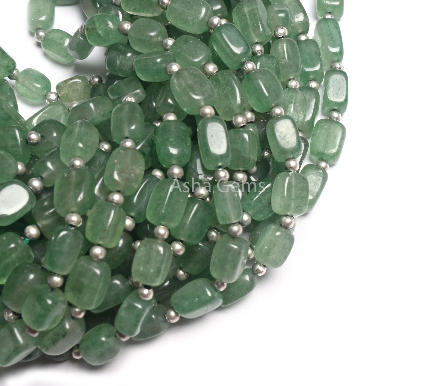 Fine Green Strawberry Quartz Smooth Rectangle Shape Beads,Natural Strawberry Fancy Puff Rectangle Handmade Gemstone Straight Drill Bead SALE