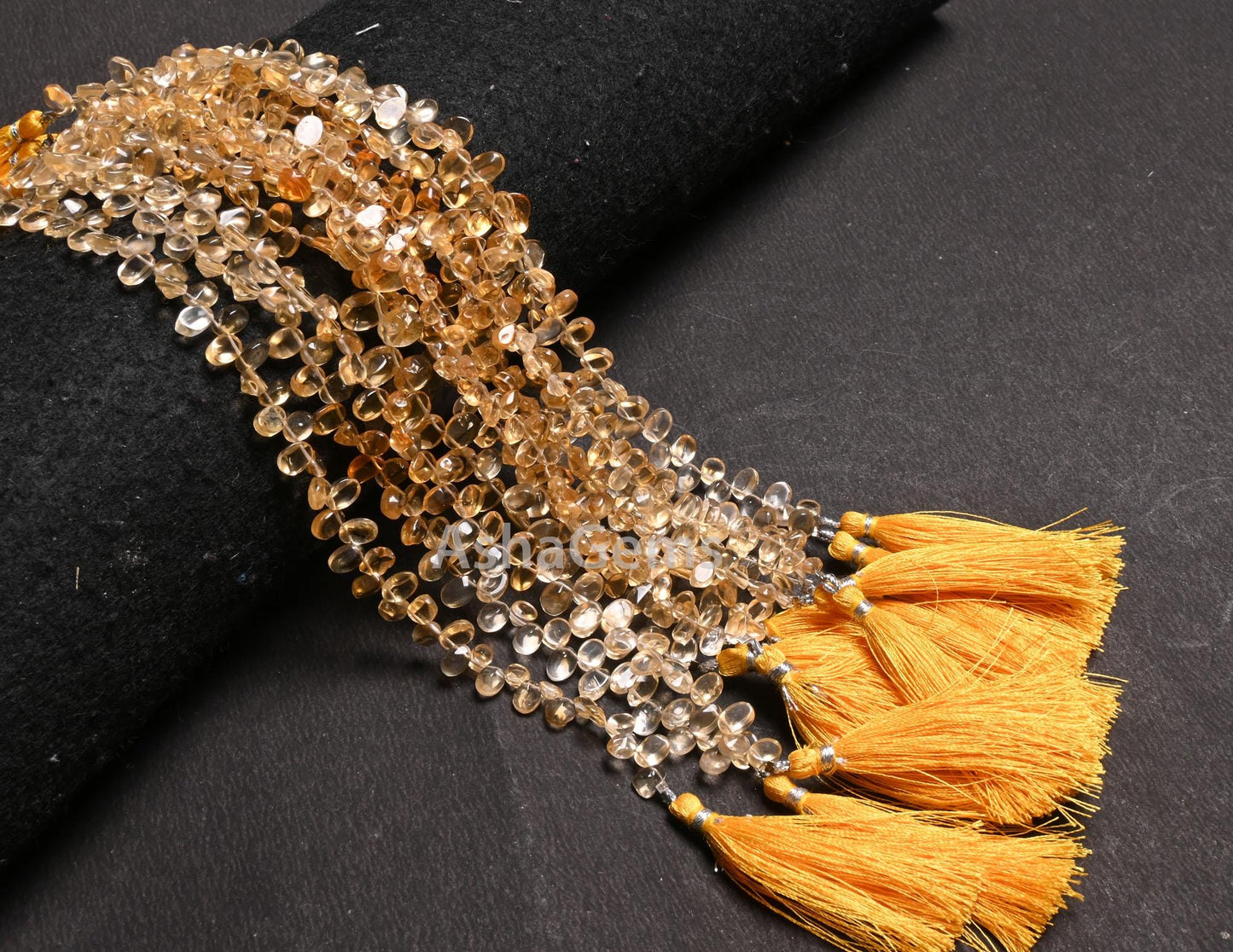 Beautiful Yellow Citrine Smooth Oval cabochon Side Drill Beads,8" Fine Natural Citrine Quartz Plain Handmade Oval Gemstone Bead Jewelry SALE