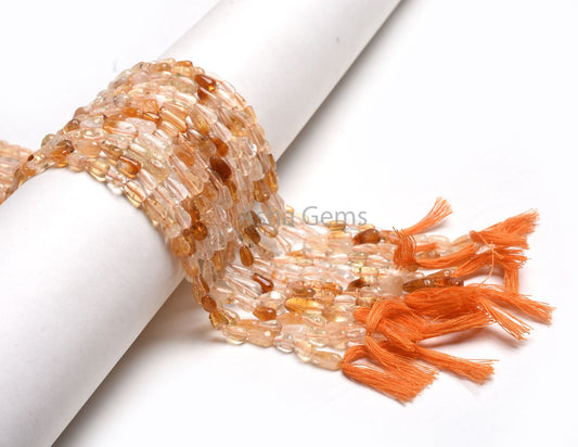 Natural Citrine Smooth Drops Straight Drill Beads, Shaded Yellow Citrine Plain Handmade Uneven Teardrop Gemstone Beads Citrine Jewelry SALE