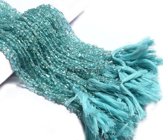 Pretty Sky Blue Apatite Smooth Nugget Beads, Natural Blue Apatite Tiny Nugget Shape Beads, Apatite Loose Pebble Beads,3.5-6.5mm Jewelry SALE (AG 22256)