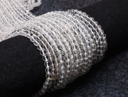 6 mm Crystal Quartz Smooth Round Ball Beads, Natural Clear Crystal Plain Round Shape Gemstone Beads, Crystal Beads Jewelry Making Craft SALE
