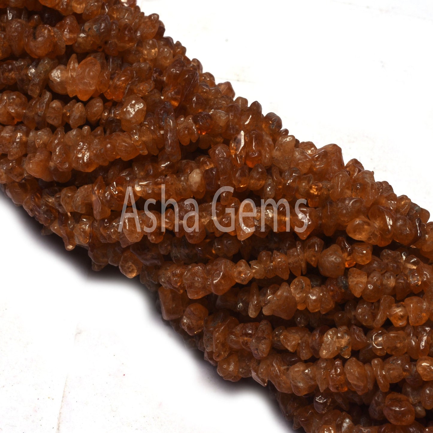 Natural Hessonite Garnet Uncut Chip beads,34" strand Garnet Bead Fine Brown hessonite garnet smooth raw rough Uneven Tiny Chip beads Jewelry