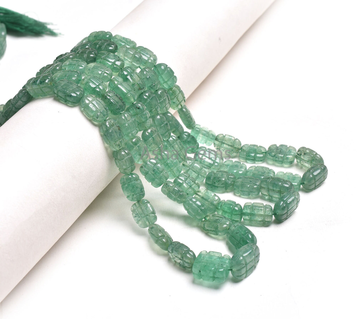 Beautiful Green Strawberry Handmade Carving Beads, Fine Strawberry Quartz Carved Uneven Oval Beads Gemstone Carve Fancy Bead Jewelry makings