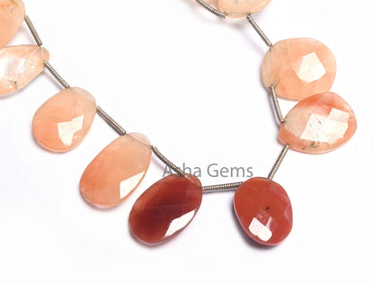 Shaded Lepidocrocite Fancy Uneven Shape Gemstone Beads, Natural Lepidocrocite Flat Briolette Faceted Bead Jewelry Making Necklace Craft SALE (18539)