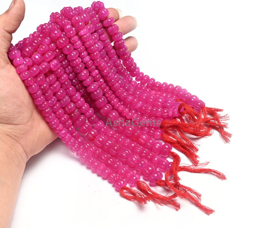 Beautiful Pink Quartz carving Watermelon Beads, Fine Pink Quartz Carved Handmade Pumpkin Gemstone Melon Beads Curved Necklace Jewelry Crafts