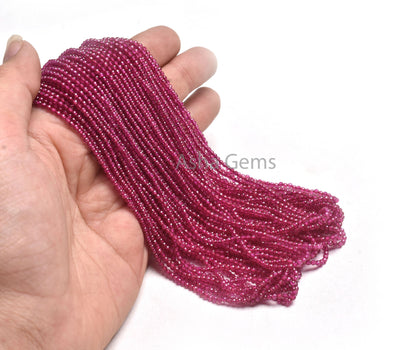 AAA Quality Red Imitation Micro Cut Faceted Beads,2 mm Ruby Imitation Machine Cut Rondelle Gemstone Beads Jewelry Necklace Making Craft SALE