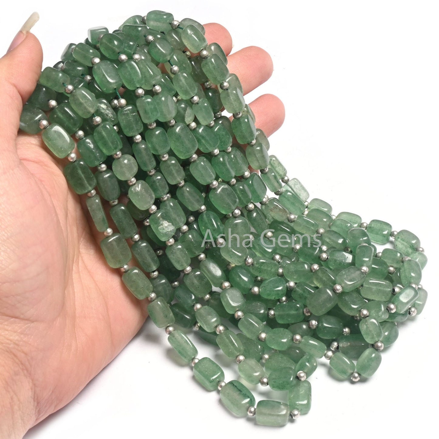 Fine Green Strawberry Quartz Smooth Rectangle Shape Beads,Natural Strawberry Fancy Puff Rectangle Handmade Gemstone Straight Drill Bead SALE