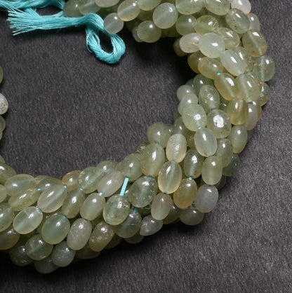 Natural Green aventurine fancy Puff Oval Smooth beads,12" Shaded Green aventurine Plain Handmade Oval Gemstone beads Jewelry Handicraft SALE
