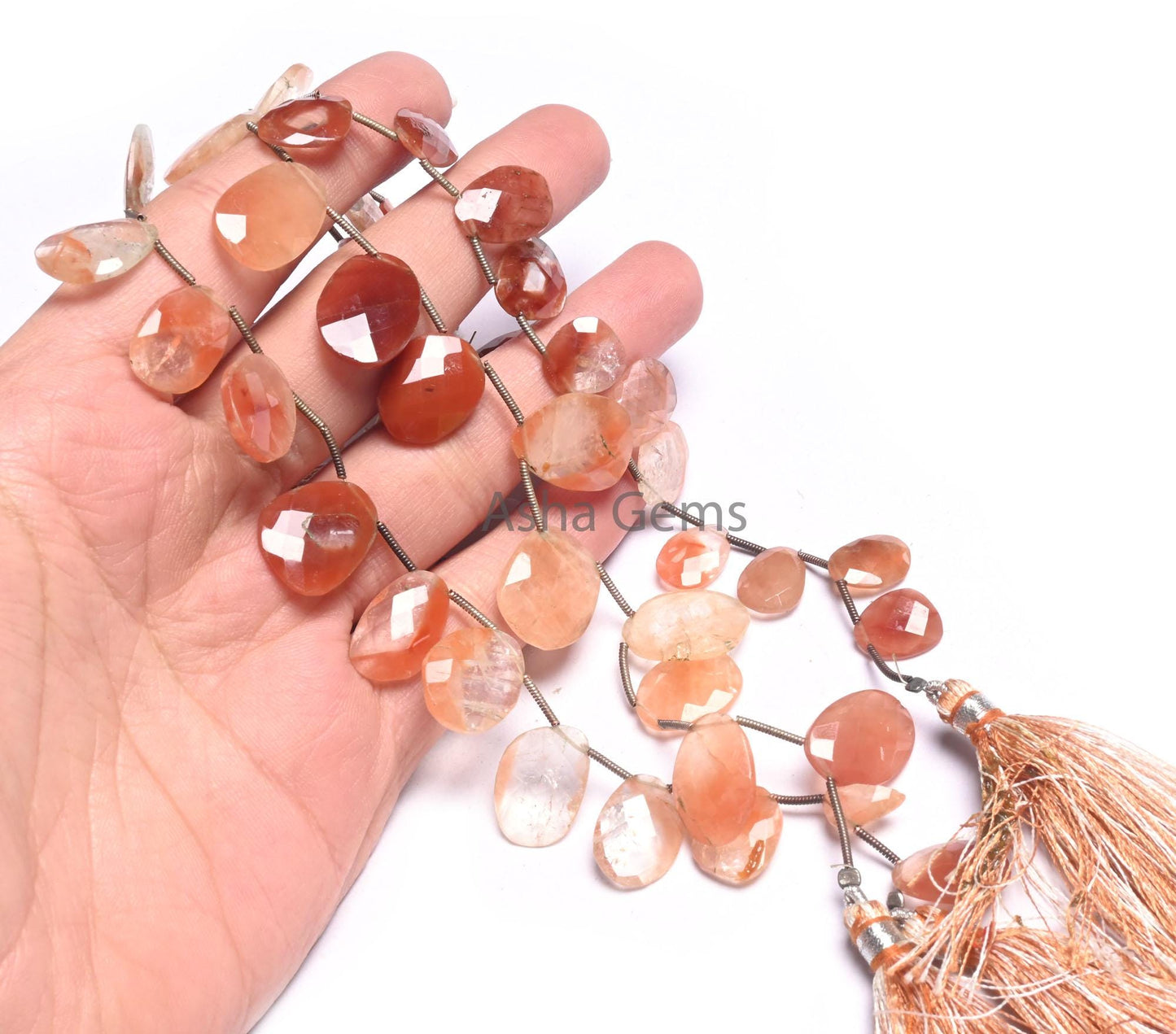 Shaded Lepidocrocite Fancy Uneven Shape Gemstone Beads, Natural Lepidocrocite Flat Briolette Faceted Bead Jewelry Making Necklace Craft SALE (18539)