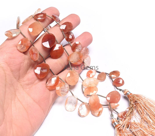 Shaded Lepidocrocite Fancy Uneven Shape Gemstone Beads, Natural Lepidocrocite Flat Briolette Faceted Bead Jewelry Making Necklace Craft SALE