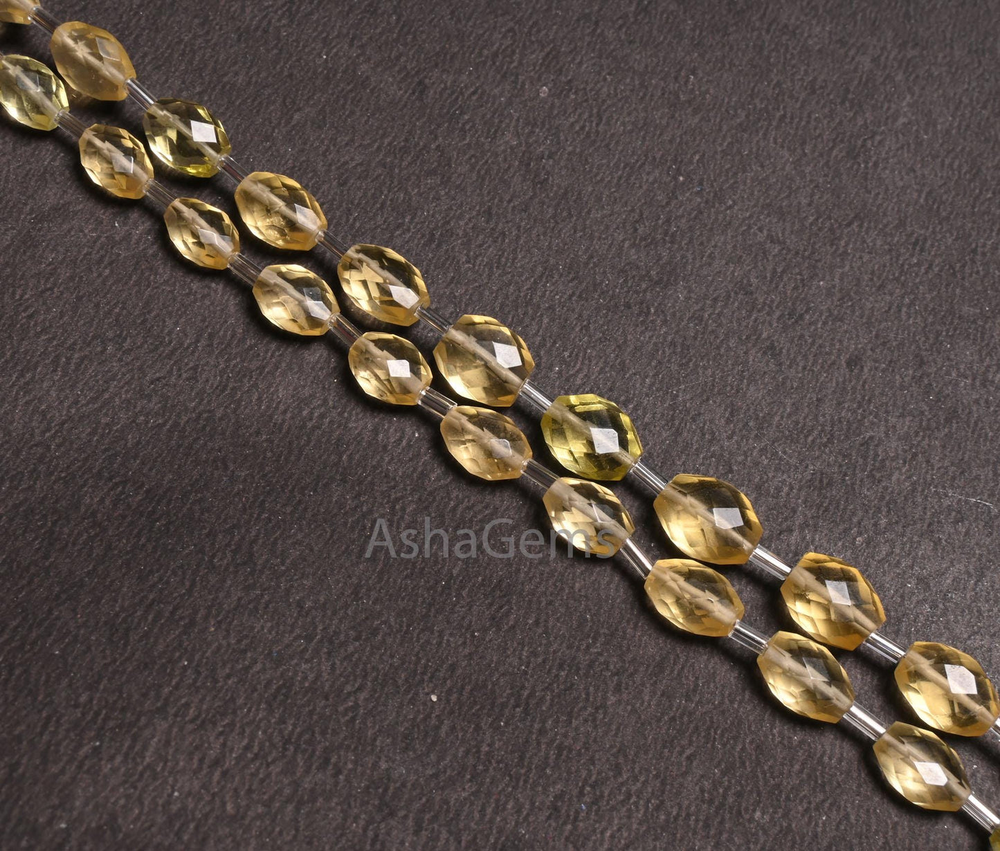 Fine Lemon Quartz Color Hydro Faceted Oval Checker cut Beads,10" Yellow Lemon Hydro Oval Briolette Straight Drill Beads Jewelry making Craft