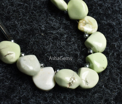 9-10mm Green Opal Plain Handmade Heart Beads,10 Piece Strand Opal Smooth Heart Side Drill Gemstone Beads, Light Green Opal Bead Jewelry SALE