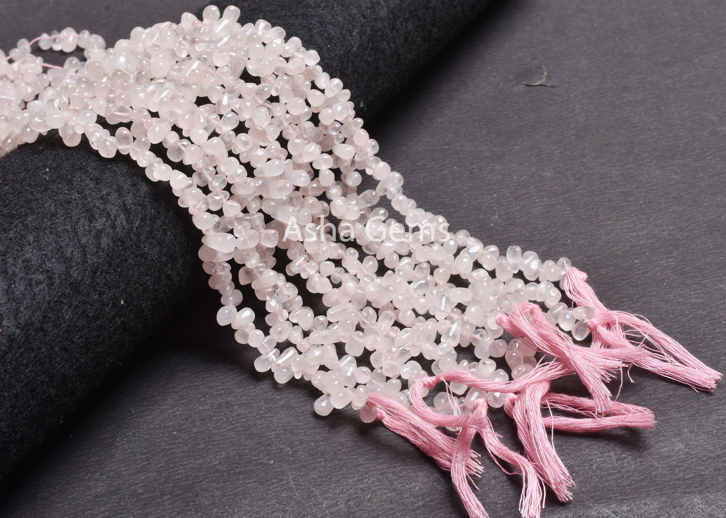 Beautiful Pink Rose Quartz Smooth Drops Shape Beads, Natural Rose Quartz Plain Handmade Teardrop Gemstone Beads, Rose quartz Beads Jewelry