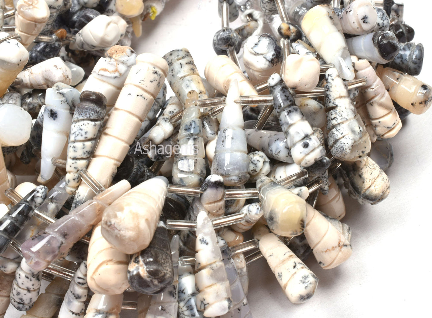 Natural Dendrite Opal Fancy carving Beads, Dendrite Opal Carve Teardrop Beads, Opal Cared Long Drops Beads, Dendritic Opal carve Beads SALE