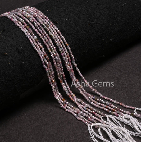 Beautiful Multi Color Disco Spinel Faceted Rondelle Tiny Gemstone Beads,13"Strand Natural Spinel Rondelle Micro Cut Bead Spinal Jewelry SALE