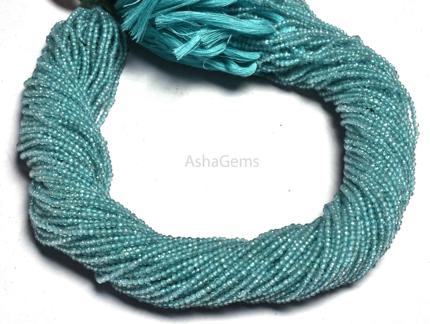 Beautiful Natural Sky Apatite Faceted Rondelle Shape Beads 2 mm micro Cut Gemstone Beads,AAA Quality Blue Apatite Bead ,Jewelry Making SALE