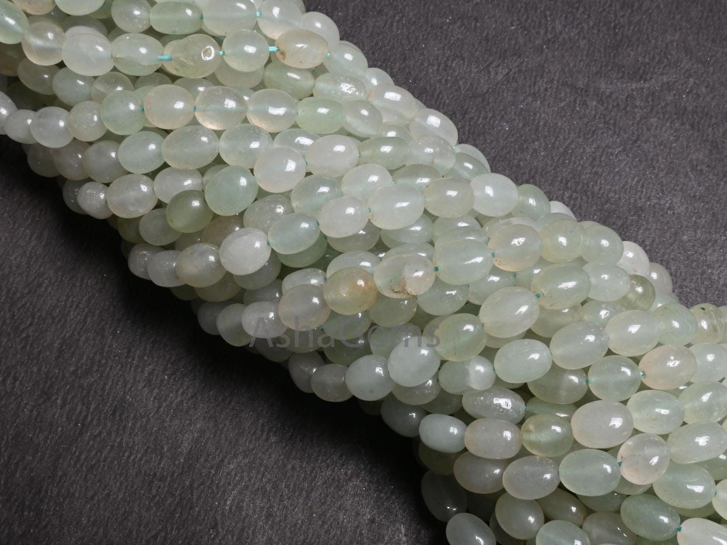 Beautiful Light Green aventurine fancy Puff Oval Shape Handmade beads, Natural Grape Green aventurine Smooth Oval Gemstone bead Jewelry SALE