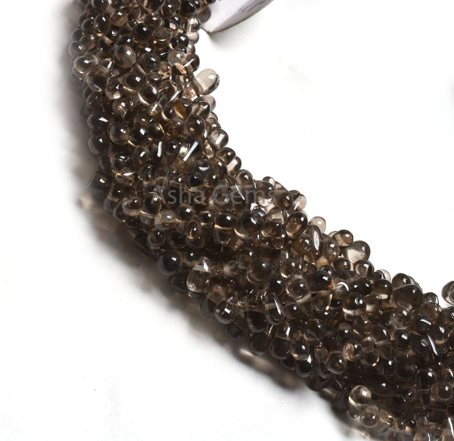 Beautiful Smoky Quartz Smooth Handmade Drops Gemstone Beads,Smoky Plain Handmade Tiny Teardrop Handmade Smoky Bead Jewelry Making Craft SALE