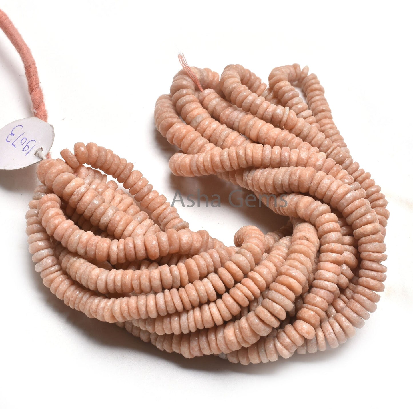 Fine Quality Pink Amazonite smooth Heishi Tyre Gemstone Beads, Natural Amazonite Flat Wheel Shape Unpolished Beads, Rare Amazonite Bead SALE