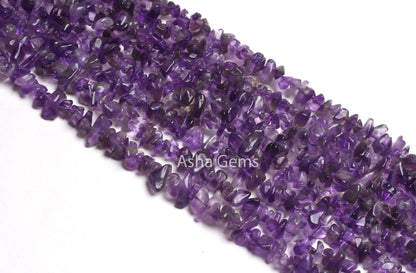 34"Strand Natural African Amethyst Raw Uncut Chips Beads Gemstone,Purple Amethyst Chips Raw Gemstone Beads,Rough Polish Beads,Uncut ChipSALE
