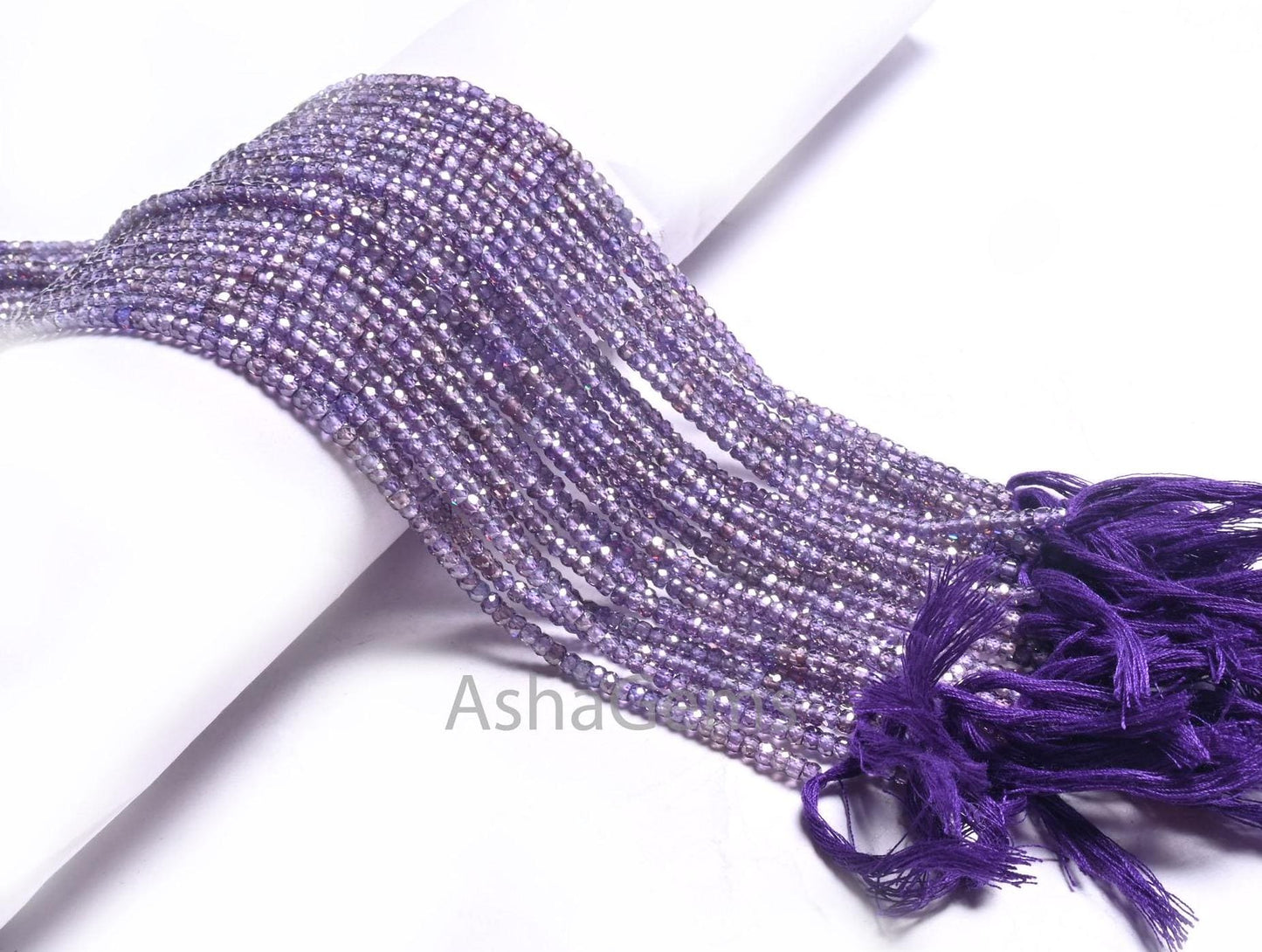 Fine Quality Mud Blue Zircon Rondelle faceted Micro Cut Beads,12.5" Cubic Zircon machine Cut Beads,3.2 mm Zircon Bead Necklace Jewelry Craft