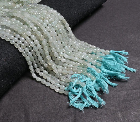 Beautiful Light Green aventurine fancy Puff Oval Shape Handmade beads, Natural Grape Green aventurine Smooth Oval Gemstone bead Jewelry SALE