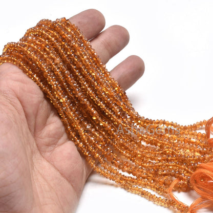 Dark Yellow Citrine Quartz Smooth Button Shape Gemstone Beads,12" Natural Citrine Plain handmade Button Center Drill Bead Jewelry Craft SALE