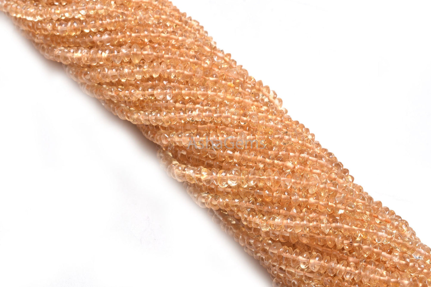 AAA Quality Citrine Quartz Smooth Button Shape Gemstone Beads,12" Natural Yellow Citrine Plain handmade Button Center Drill Bead Handicraft