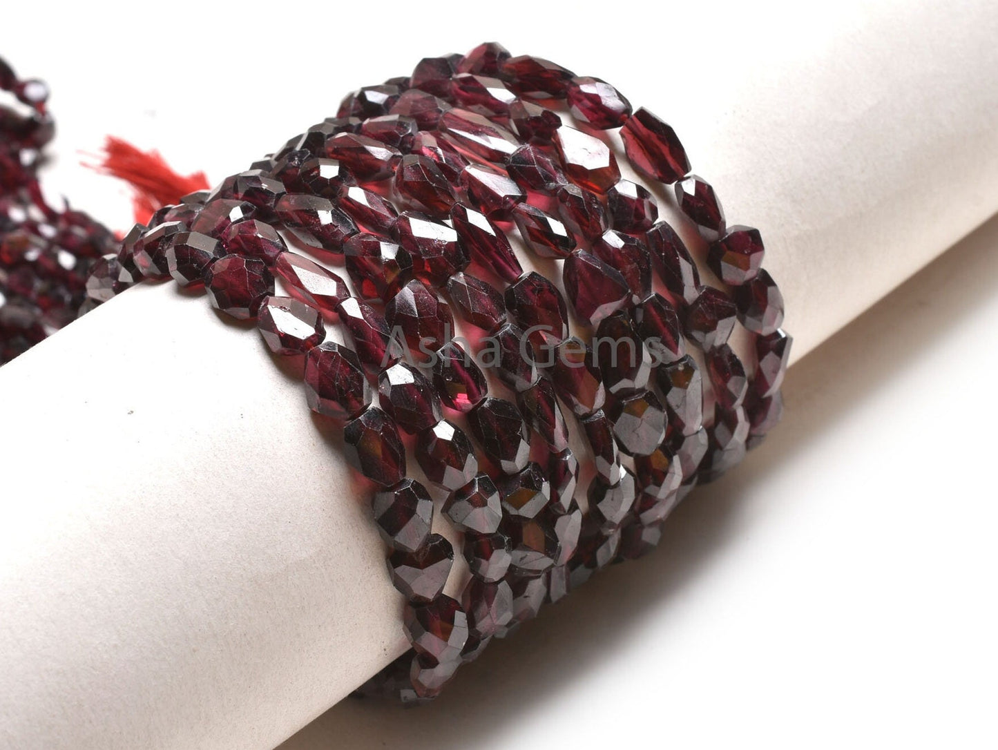 Natural Garnet Faceted nugget Uneven Shape Gemstone Beads, Fine Garnet Handmade Indian Cut Tumble Straight Drill Beads, Garnet Beads Jewelry