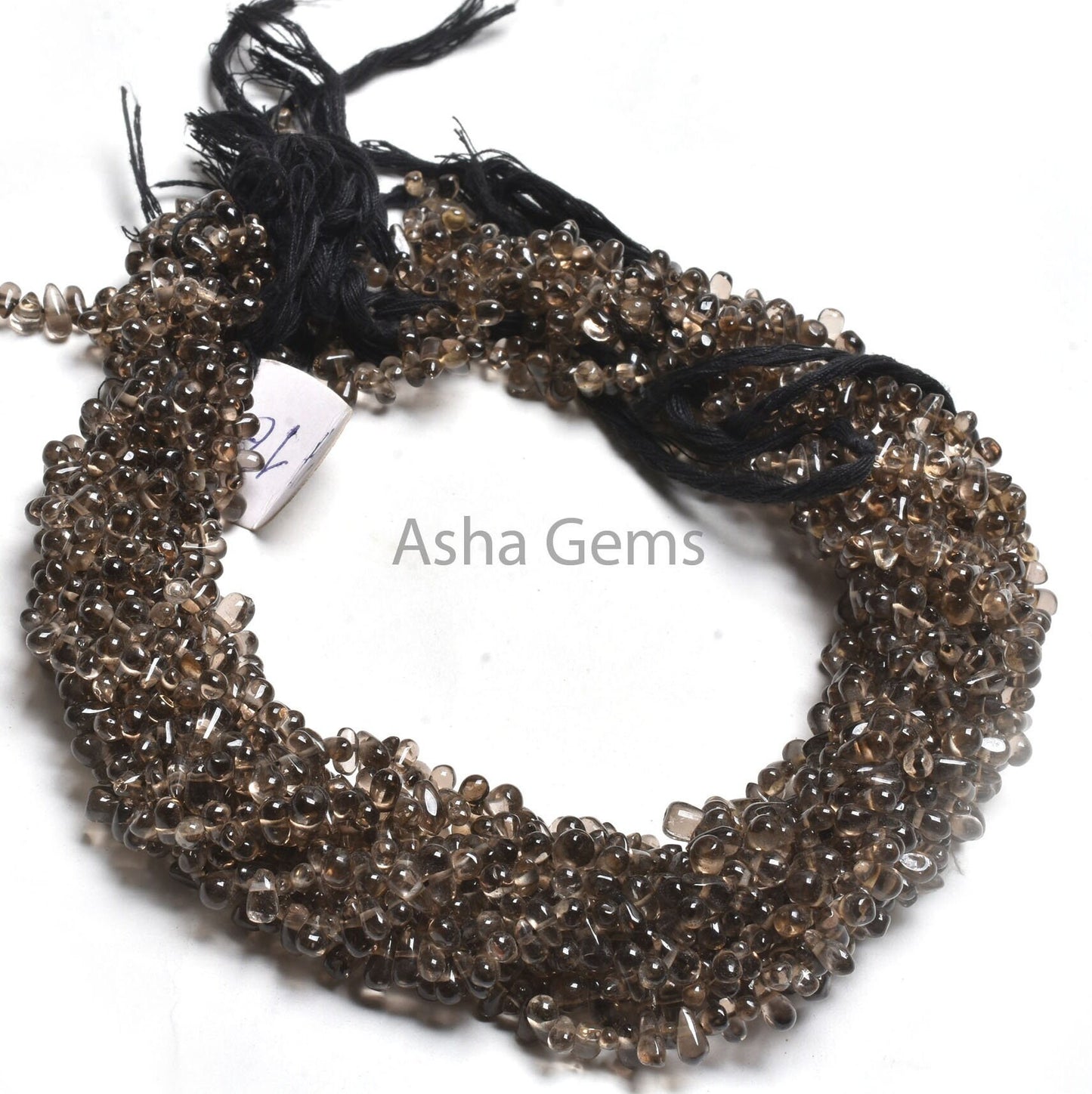 Beautiful Smoky Quartz Smooth Handmade Drops Gemstone Beads,Smoky Plain Handmade Tiny Teardrop Handmade Smoky Bead Jewelry Making Craft SALE