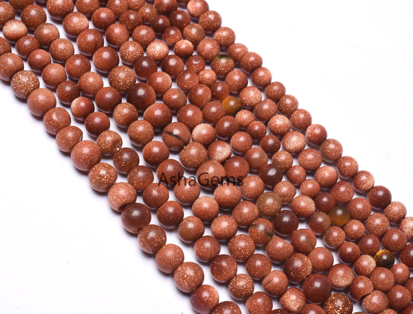 13" Strand Brown Sunstone Smooth Round Shape gemstone Beads, Sunstone Beads, Brown Red Sunstone Plain Round Ball Bead For Jewelry Craft SALE
