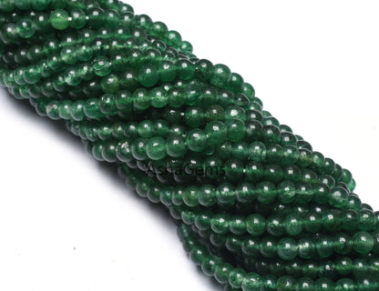 Natural Green Mica Margaj Smooth Round Ball Beads, Green Aventurine Round, Mica Gemstone Round Bead,13" Strand For Jewelry Making Craft SALE