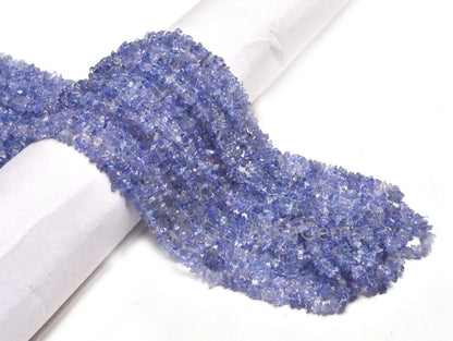 34"Strand Fine Quality Natural Tanzanite Uncut Chips Smooth Raw Gemstone Beads,Blue Tanzanite Uneven Tiny Rough Bead For Jewelry Making SALE