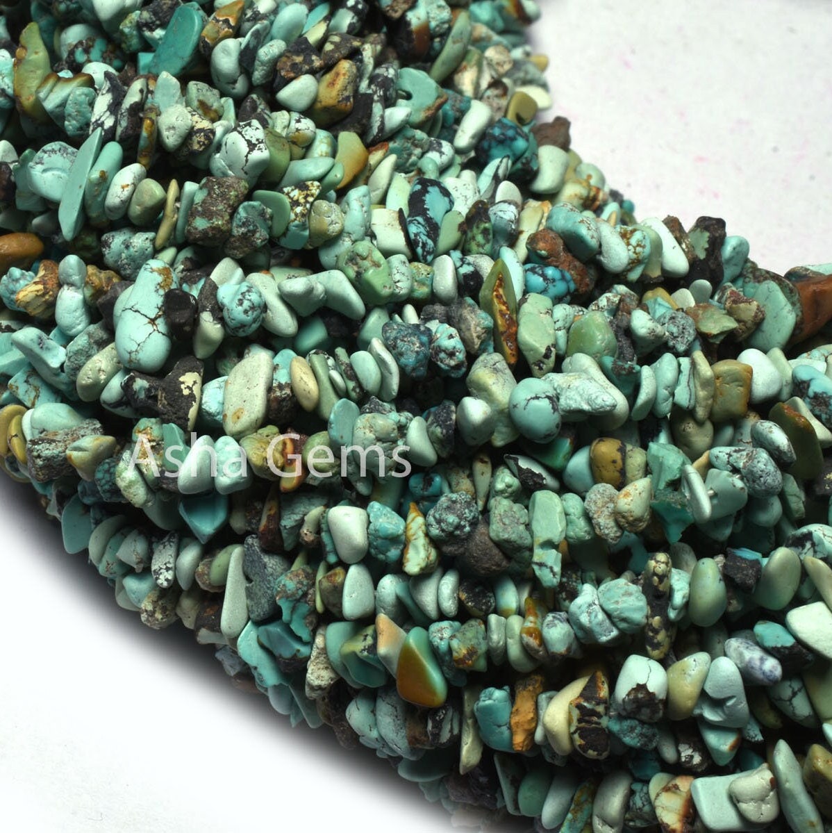 34" Strand Natural Tibetan Turquoise Uncut Chips Gemstone Beads, Smooth Raw Rough Nuggets Beads, fine Quality Turquoise bead Uncut Chip SALE