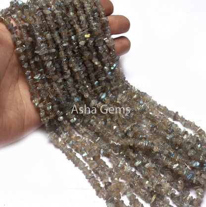 34"Strand Natural Fire Labradorite Raw Uncut Chips Beads Gemstone Grey Labradorite Chips Gemstone Rough Bead Black Rainbow Bead Jewelry SALE