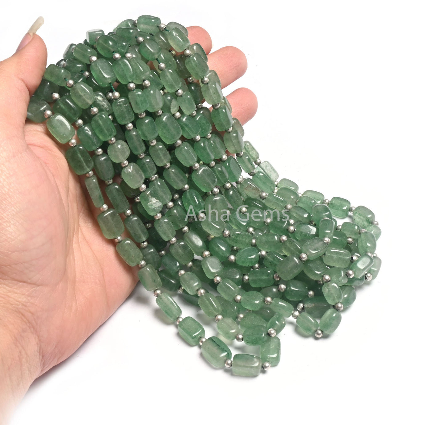 Fine Green Strawberry Quartz Smooth Rectangle Shape Beads,Natural Strawberry Fancy Puff Rectangle Handmade Gemstone Straight Drill Bead SALE