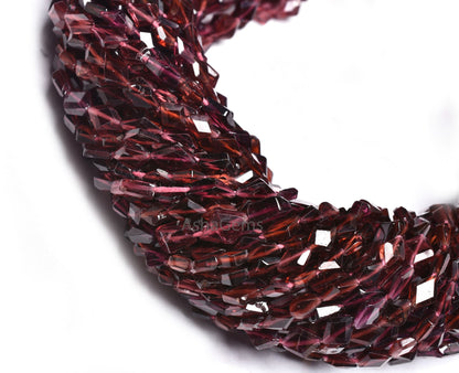 Beautiful Garnet Fancy Rhombus Shape Gemstone Faceted Beads,13"Strand Red Pink Garnet Table Cut Faceted Briolette Rhombus beads AAA Garnet